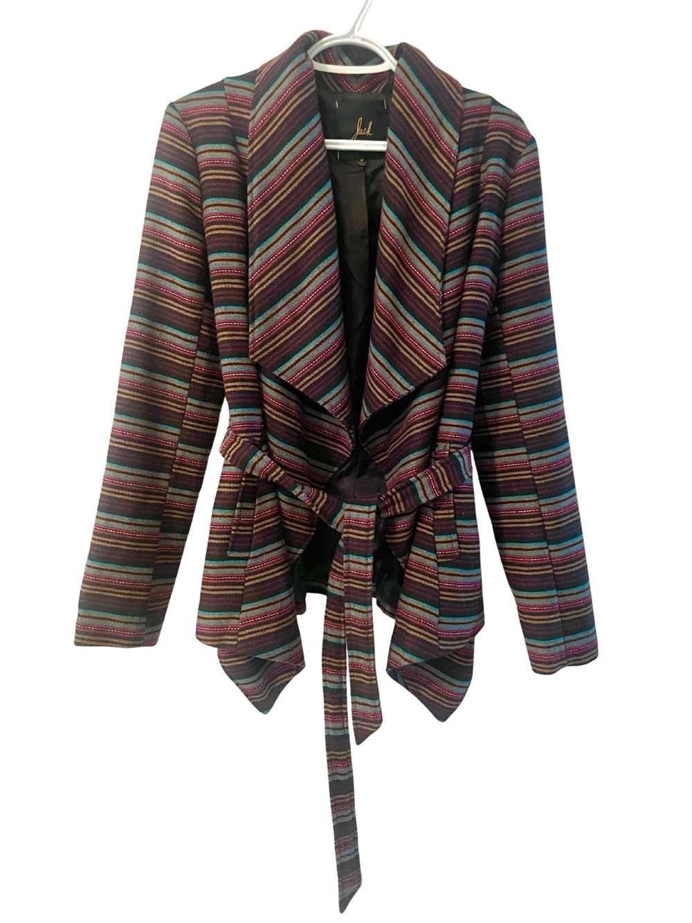 Knit draped wrap jacket - Jack by BB Dakota, Boho Western Aztec